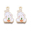 Alloy Enamel Pendants PALLOY-N170-031C-NR-1