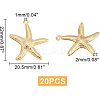 20Pcs 304 Stainless Steel Pendants STAS-UN0028-67-5