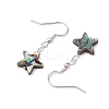 Natural Abalone Shell/Paua Shell Dangle Earring EJEW-JE05915-6