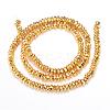 Electroplate Non-magnetic Synthetic Hematite Bead Strands G-Q465-13G-2
