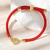 Adjustable Nylon Cord Bracelets X-BJEW-C096-01G-04-1