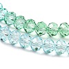 Transparent Painted Glass Beads Strands X1-DGLA-A034-T8mm-A16-4