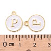 Golden Plated Alloy Charms X-ENAM-S118-01P-3