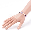 Faceted Glass Beaded Stretch Bracelets BJEW-JB05984-01-4