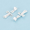 925 Sterling Silver Jesus Cross Pendants STER-N016-121S-2