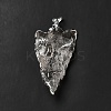 Natural Quartz Crystal Pendants G-E581-02P-4