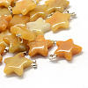 Star Natural Topaz Jade Pendants G-Q367-26-1