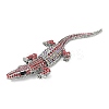 Alloy Rhinestones Alligator Brooches X1-JEWB-S022-07A-2