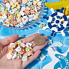 120Pcs 12 Styles Sandbeach Theme Opaque Resin Cabochons CRES-SC0002-98-3