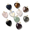 Natural & Synthetic Mixed Gemstone Pendants G-E603-01G-1