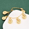 Summer 304 Stainless Steel Sea Animals Charm Bracelets BJEW-D359-16A-G-1