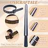 1PcPlastic Ring Sizer Mandrel with 4Pcs 2 Colors Plastic Ring Sizer TOOL-UN0001-52-5