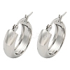 Tarnish Resistant 202 Stainless Steel Hoop Earrings EJEW-H003-38P-02-1