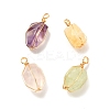 Natural Quartz Pendants PALLOY-JF00933-1