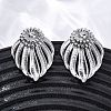 304 Stainless Steel Stud Earrings EJEW-Z098-08P-2