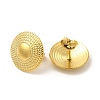 Ion Plating(IP) 304 Stainless Steel Flat Round Stud Earrings for Women EJEW-I281-20G-2