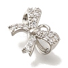 Brass Micro Pave Cubic Zirconia Pendants KK-Q001-11P-2