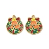 304 Stainless Steel Enamel Pendants STAS-L300-012G-05-1