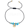 304 Stainless Steel & Brass Charm Bracelets KD3071-1-1