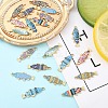 20Pcs 10 Colors Alloy Enamel Pendants FIND-YW0007-86-4