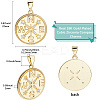 6Pcs Brass Micro Pave Cubic Zirconia Pendants KK-BBC0018-94-2