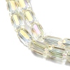 Electroplate Glass Beads Strands EGLA-D031-01-18-3
