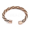 Ion Plating(IP) 304 Stainless Steel Cuff Bangles for Women STAS-M023-18A-2