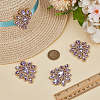 4Pcs Teardrop Shape Hotfix Rhinestone PATC-FG0002-25C-4
