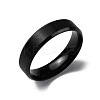 PVD Vacuum Plating Matte Style 304 Stainless Steel Wide Band Finger Rings for Women Men RJEW-WH0009-14F-EB-1