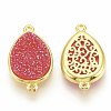 Druzy Resin Links Connectors RESI-T019-06K-2