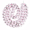 Transparency Glass Beads Strands GLAA-T023-13F-2