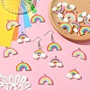 DIY Rainbow Opaque Resin Dangle Earring Jewelry Kits DIY-YW0010-80-5