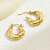 Stainless Steel Thick Hoop Earrings for Women OH7796-1