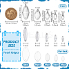 120Pcs 5 Styles Sew on Rhinestone DIY-FG0008-40A-2