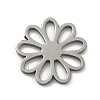 Non-Tarnish 304 Stainless Steel Filigree Joiners Links LS-STAS-R228-01P-1