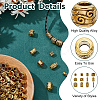 120Pcs 10 Styles Tibetan Style Alloy Beads Sets TIBEB-HY0001-10AG-5