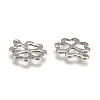 Tarnish Resistant 304 Stainless Steel Clover Charms Pendants X-STAS-M004-01-3