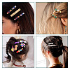 120Pcs 12 Style Iron Alligator Hair Clips Findings PHAR-TA0001-08-8