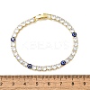 Brass Enamel Link & Charm Bracelets BJEW-Z094-02G-03A-5