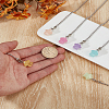 6Pcs 6 Colors Luminous Opaque Resin Mushroom Charms Ceiling Fan Pull Chain Extenders HJEW-LP00025-1