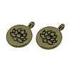 Tibetan Style Alloy Pendants TIBE-S301-015AB-NR-1