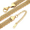 8MM 304 Stainless Steel Mesh Chain Necklaces NJEW-Q013-04G-2