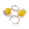 Bell Brass & Enamel Hoop Earrings for Women EJEW-U015-25P-3