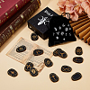 Wood Witch Runes AJEW-DC0002-03-5