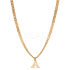 1Pc 304 Stainless Steel Letter Pendant Necklaces NJEW-LP0001-33A-G-1