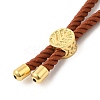 Twisted Nylon Cord Silder Bracelets LS-DIY-B066-03G-01-3