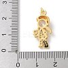 Brass Micro Pave Cubic Zirconia Pendants KK-P292-21H-G-3