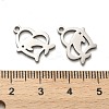 Non-Tarnish Valentine's Day 316 Surgical Stainless Steel Charms STAS-H190-15P-03-3