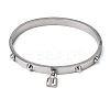 304 Stainless Steel Charm Bangles BJEW-H644-12P-4