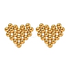 304 Stainless Steel Stud Earrings for Women LS-EJEW-Z058-01G-03-1